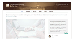 Desktop Screenshot of karrierecoaching-karlsruhe.de